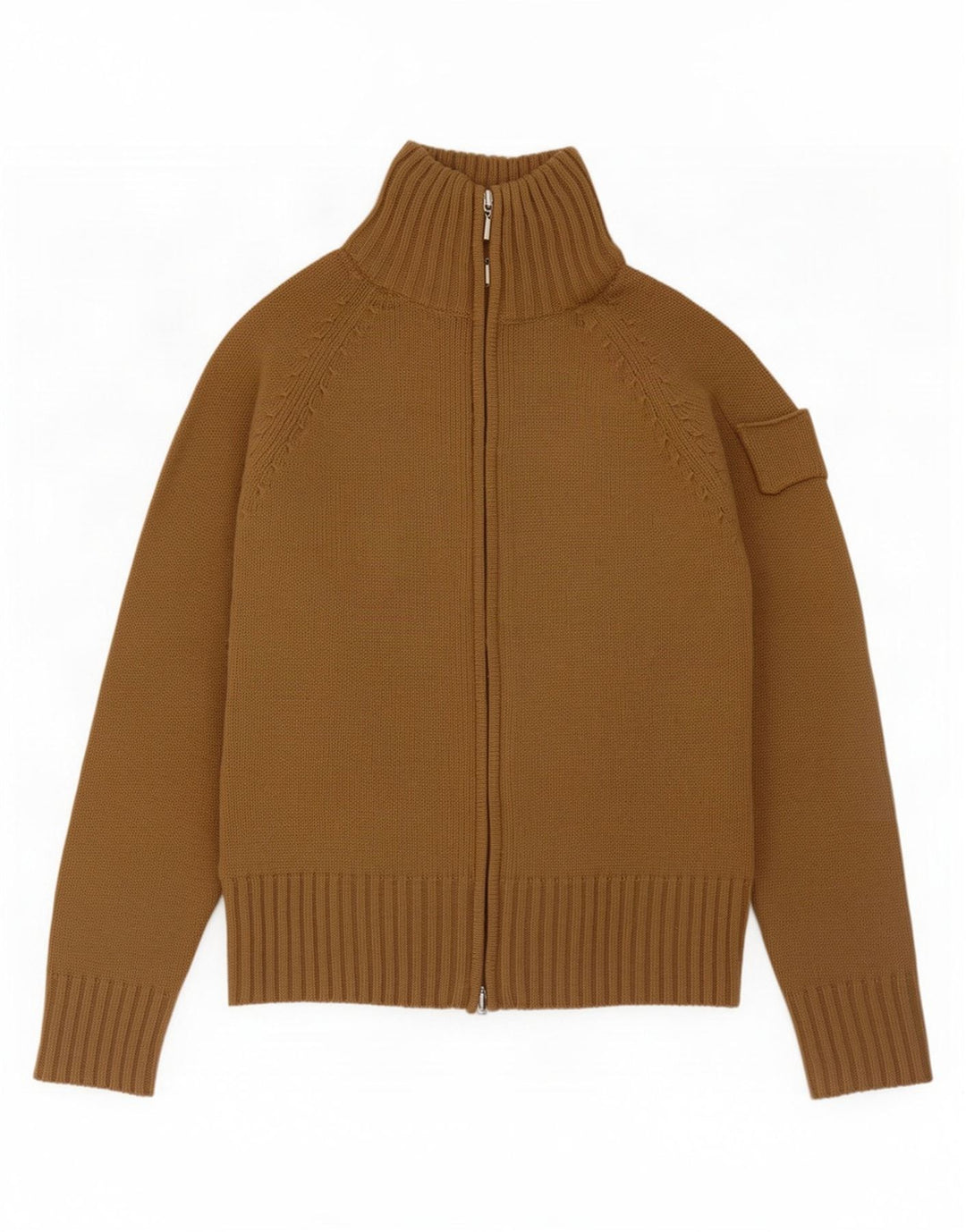 Zara Damen Strickjacke UK 12 Medium Khaki Acryl