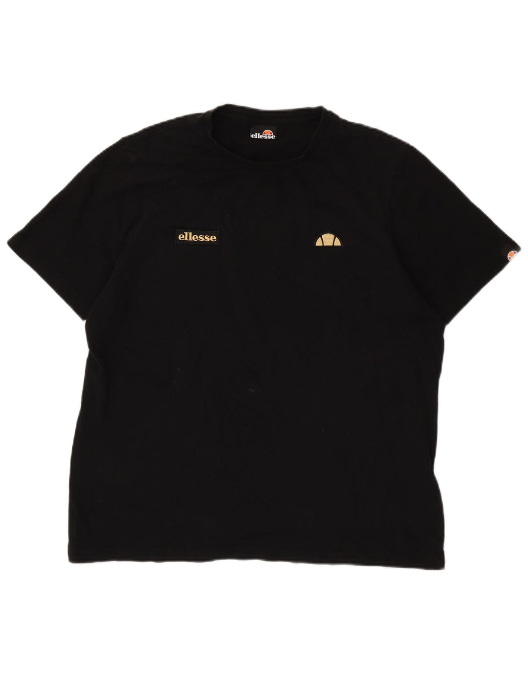 Ellesse Herren T-Shirt Top Large Schwarz Baumwolle