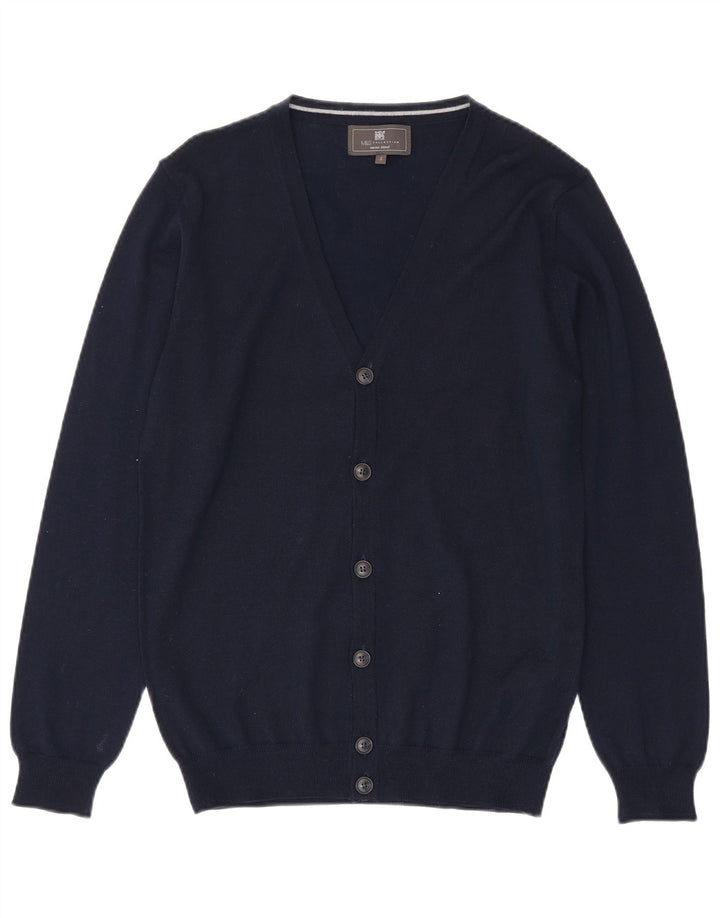 Marks & Spencer Herren-Strickjacke, klein, marineblau, Acryl