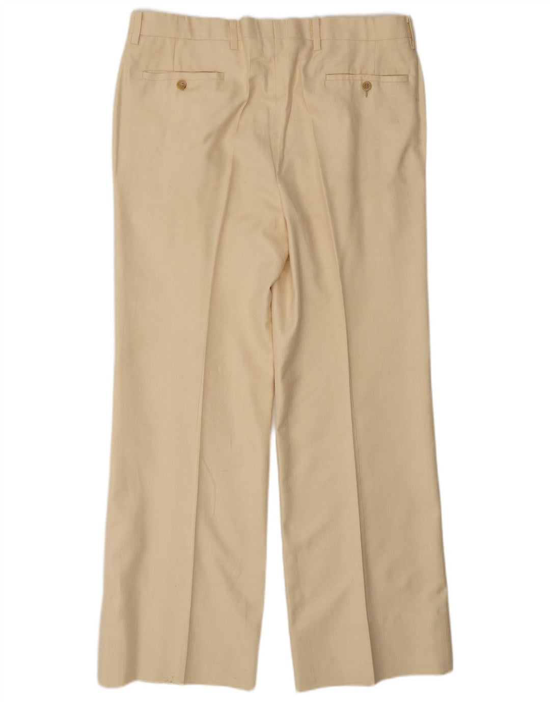 Vintage Herren 2-teiliger Anzug Groß W34 L30 Beige Seide