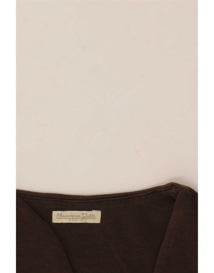 Massimo Dutti Damen Weste Top UK 8 Small Braun