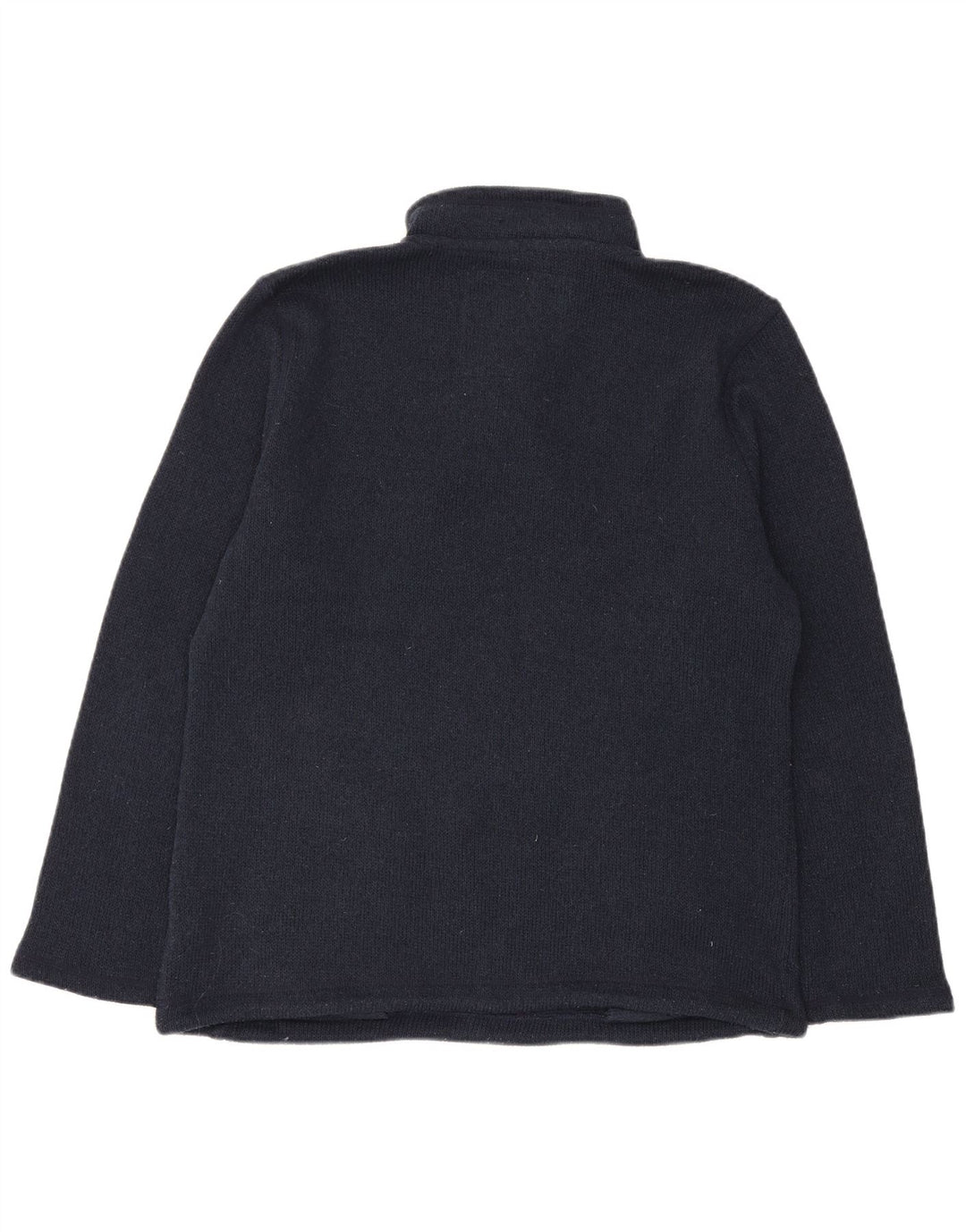 Weird Fish Herren-Pullover mit Knopfkragen, groß, marineblau, Polyester