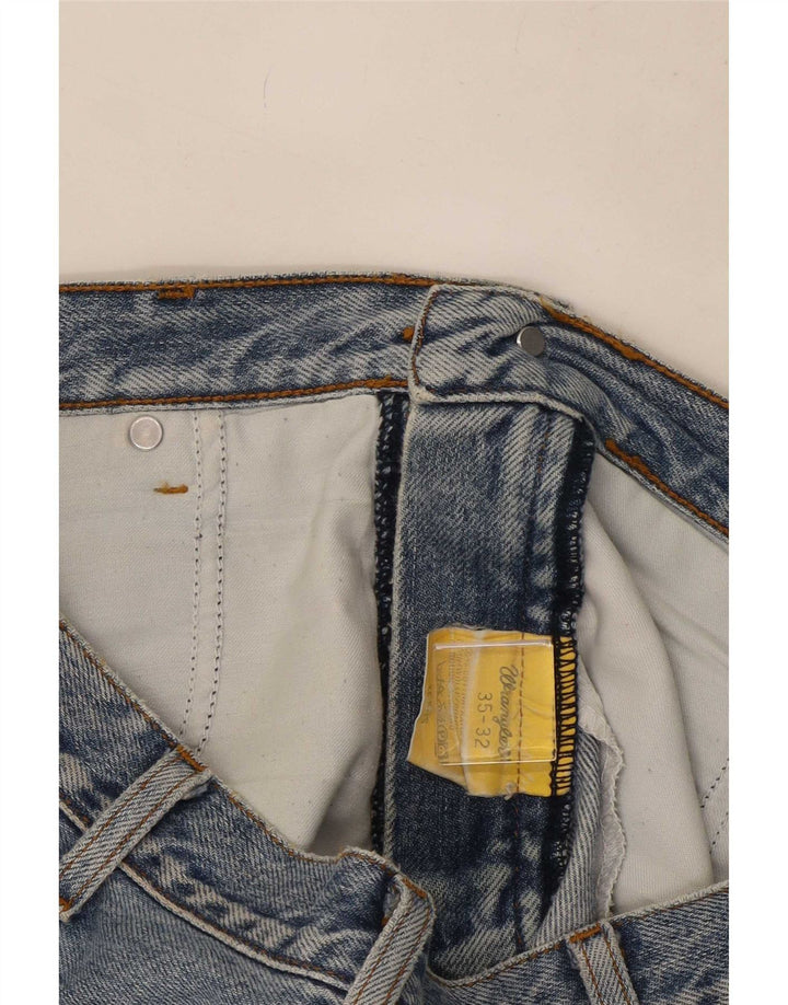 Wrangler Herren Texas Straight Jeans W35 L32 Blaue Baumwolle