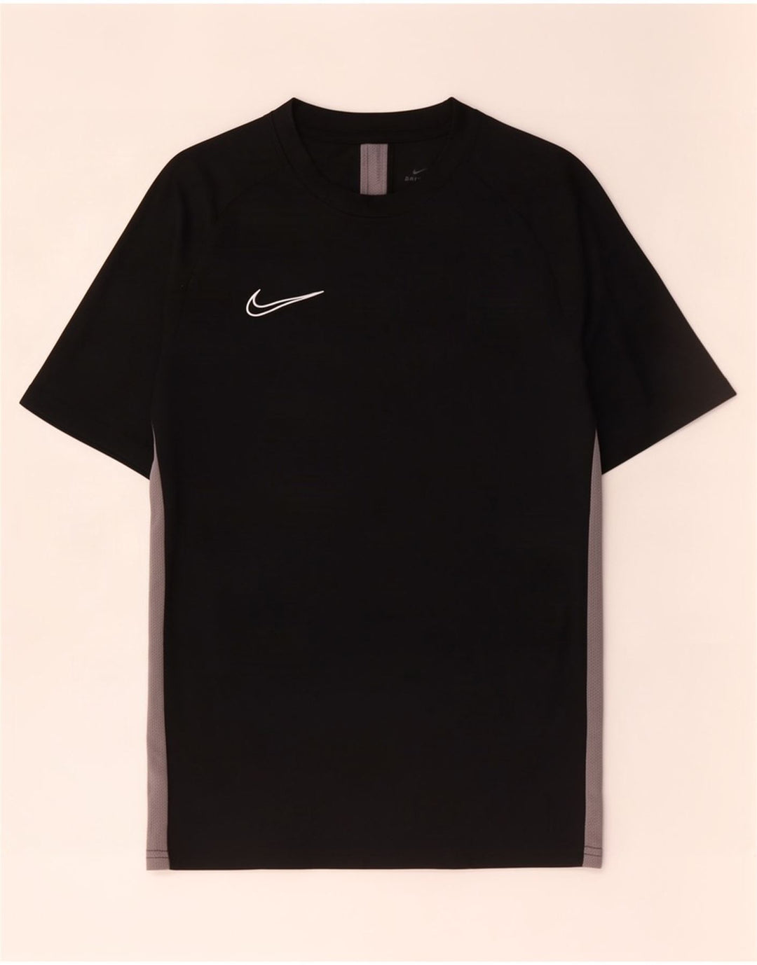 Nike Herren Dri Fit T-Shirt Top Small Schwarz Colourblock Polyester