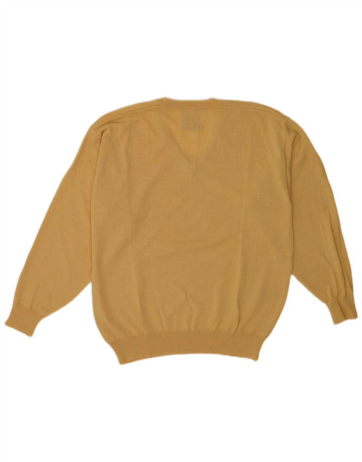 Il Granchio Herren-Pullover mit V-Ausschnitt in Mittelgelb