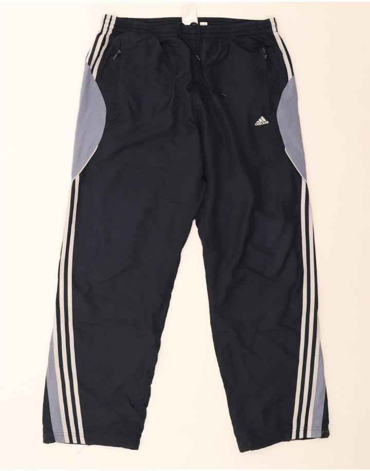 Adidas Herren-Trainingshose XL, Marineblau, Colourblock-Polyester