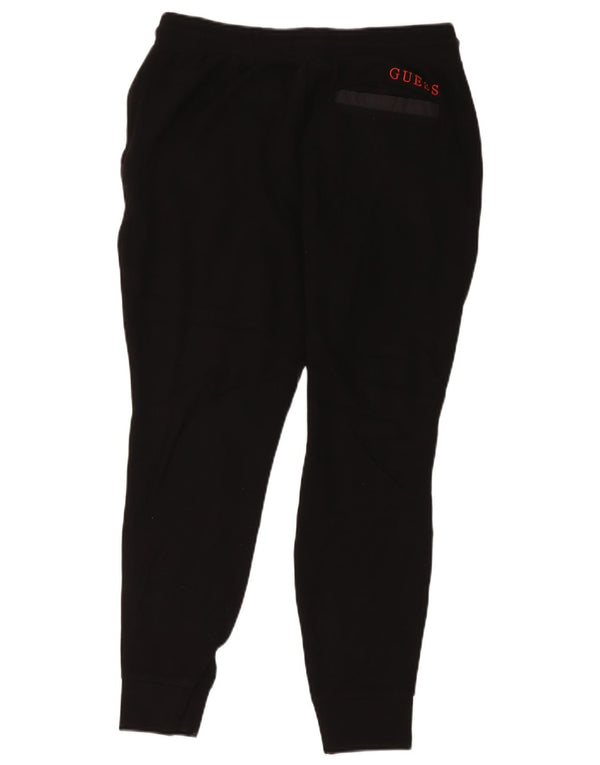 Guess Herren-Trainingshose, Jogginghose, Größe S, schwarze Viskose