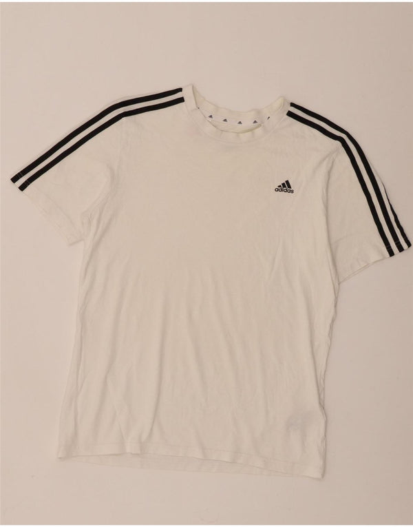 Adidas T-Shirt für Jungen, 15–16 Jahre, weiße Baumwolle
