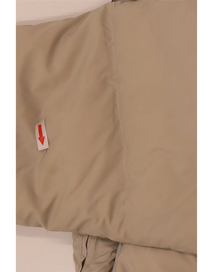 Rifle Herren-Wendejacke mit Kapuze, wattiert, UK 38, mittelbeigefarbenes Polyamid