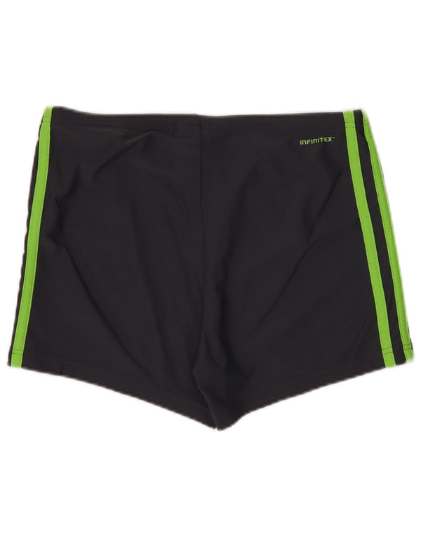 Adidas Damen Badeshorts UK 12 Mittelgraues Polyester