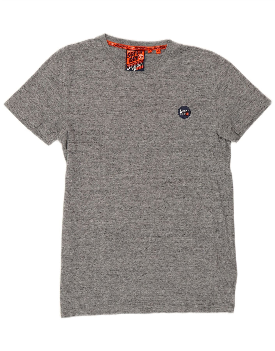 Superdry Herren T-Shirt Top XS Grau gefleckte Baumwolle
