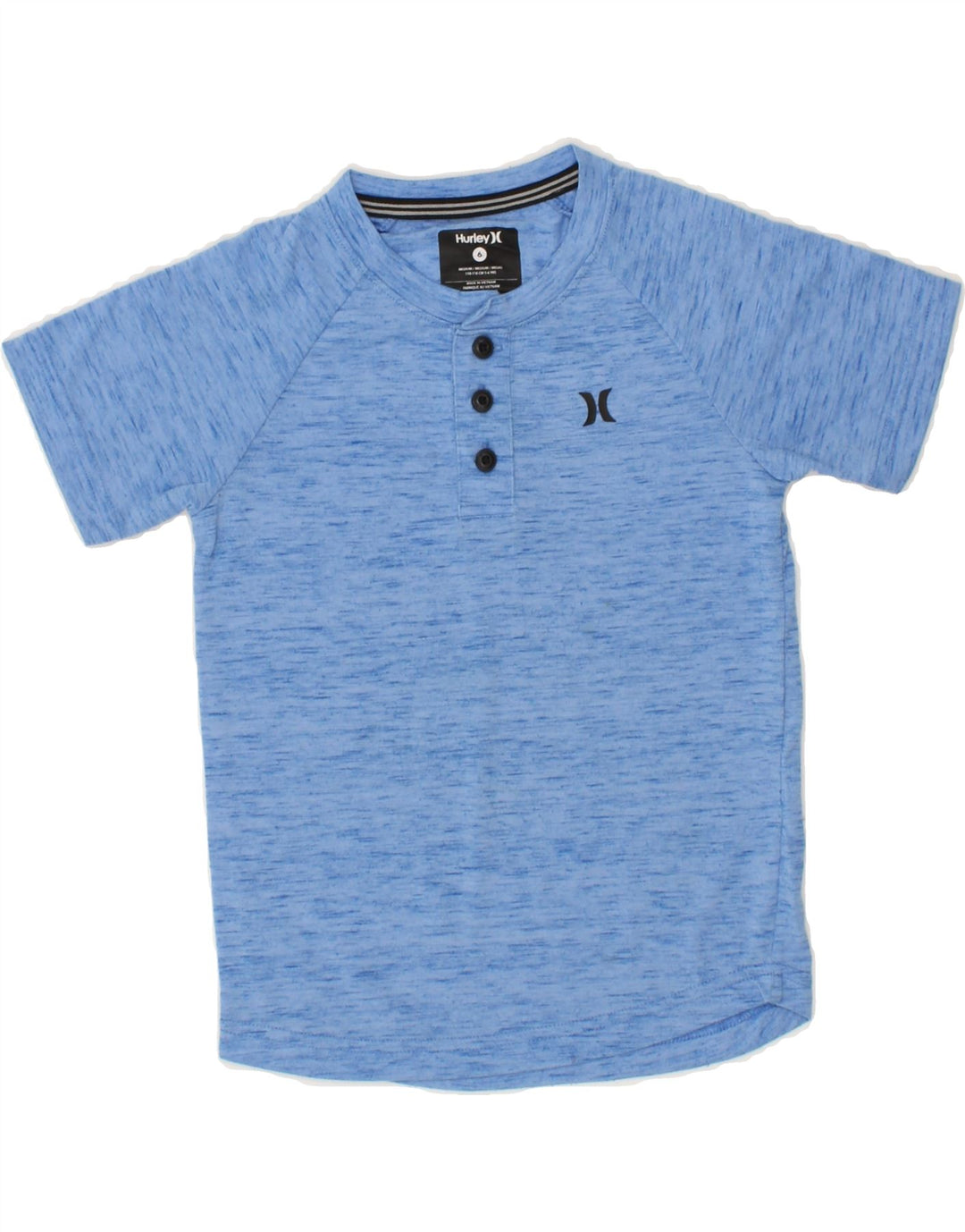 HURLEY Boys T-Shirt Top 5-6 Years Blue Cotton Vintage Hurley and Second-Hand Hurley from Messina Hembry 