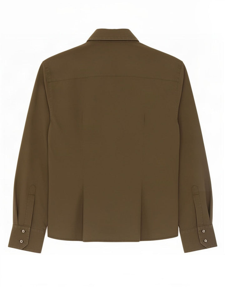 Max Mara Damen Hemd UK 10 Small Khaki