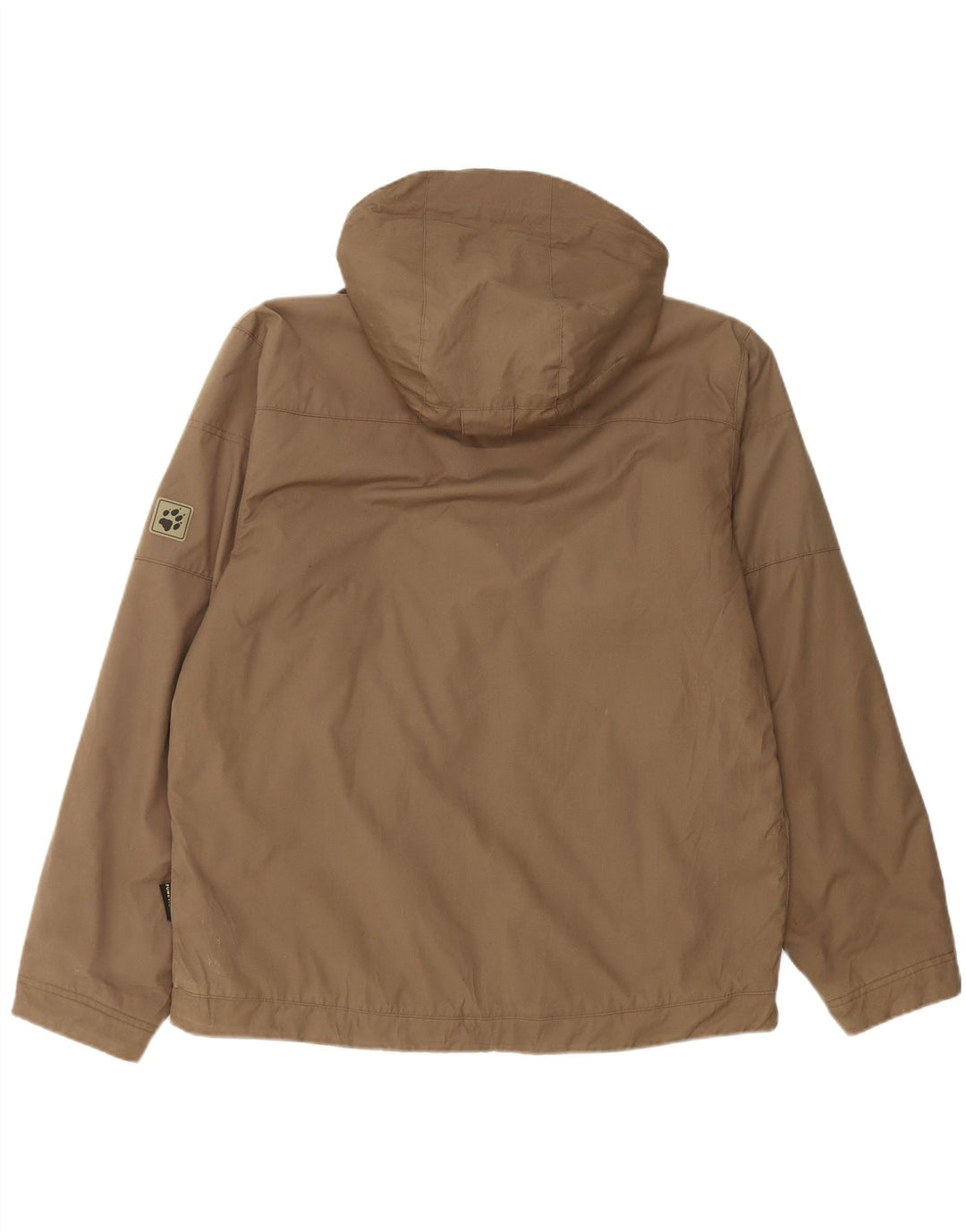 JACK WOLFSKIN Herren-Windbreakerjacke mit Kapuze, UK 40/42, Größe L, Khaki