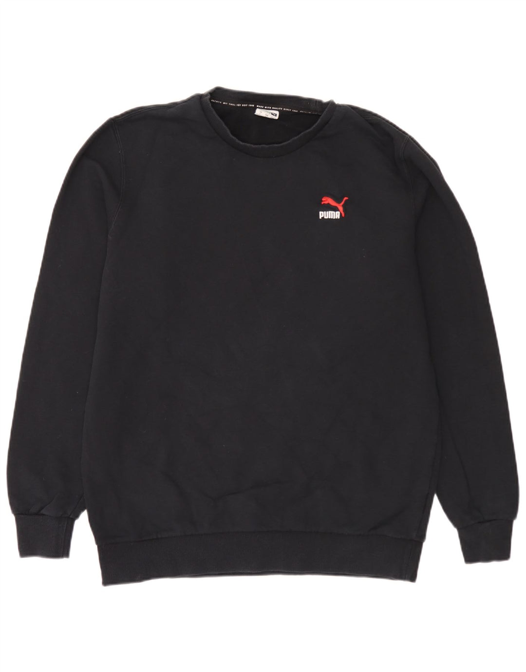 Puma Herren Sweatshirt Pullover Large Schwarz Baumwolle