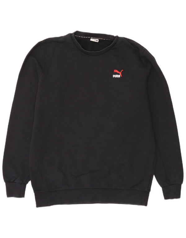 Puma Herren Sweatshirt Pullover Large Schwarz Baumwolle