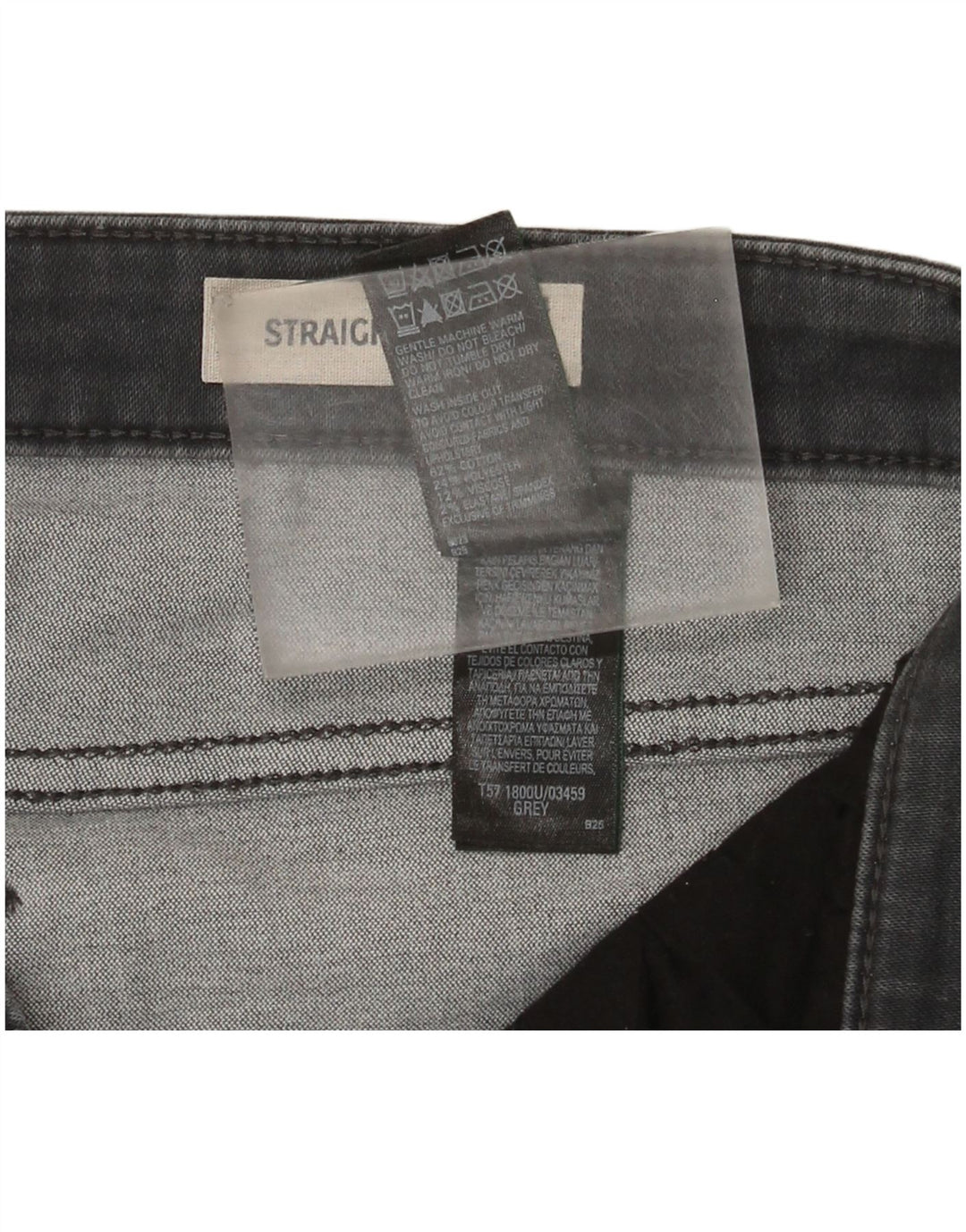 Marks & Spencer Damen Regular Straight Jeans UK 14 Large W32 L30 Grau