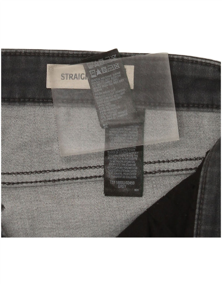 Marks & Spencer Damen Regular Straight Jeans UK 14 Large W32 L30 Grau