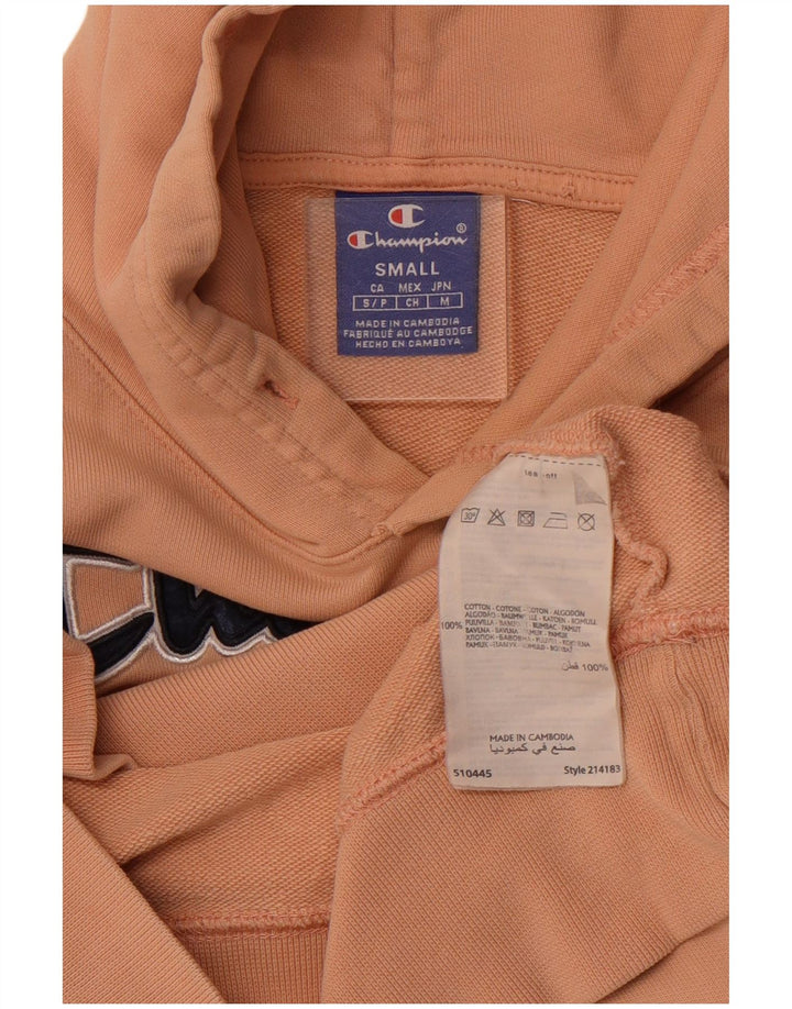 CHAMPION Herren-Kapuzenpullover mit Grafik, Größe S, rosa, Baumwolle