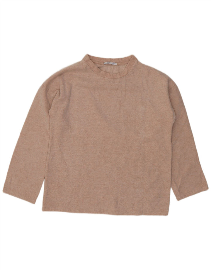 Zara Damen Trafaluc Übergroßes Top Langarm UK 10 Small Pink