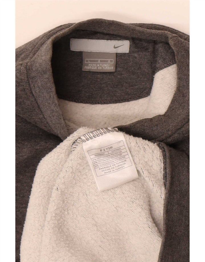 Nike Herren-Sweatshirt-Pullover, große grau gefleckte Baumwolle