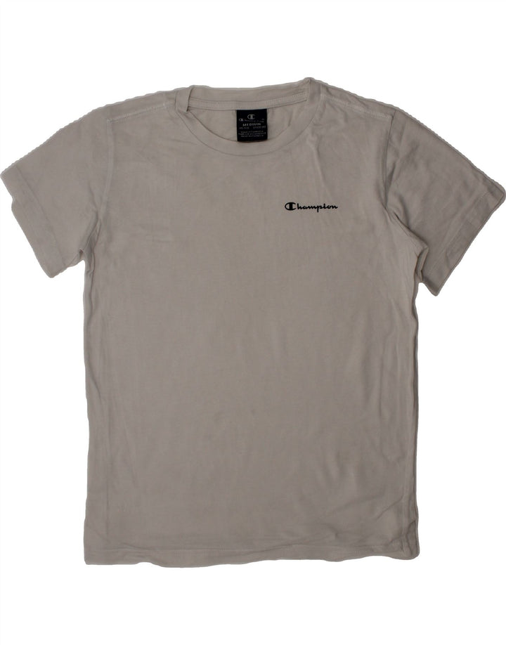 CHAMPION Boys T-Shirt Top 9-10 Years Medium Off White Vintage Champion and Second-Hand Champion from Messina Hembry 