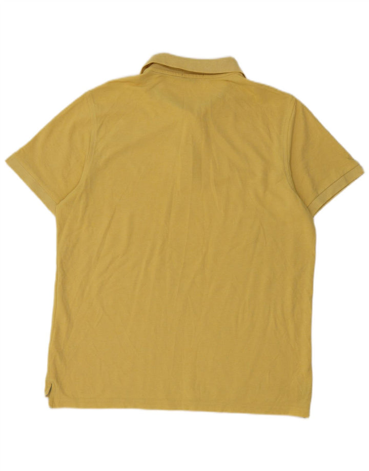 Lyle & Scott Herren-Poloshirt, groß, gelbe Baumwolle