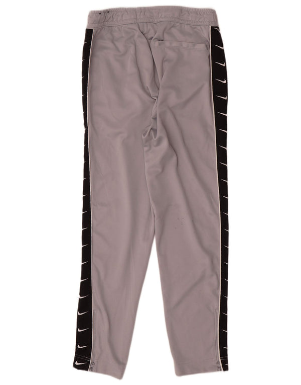 Nike Herren-Trainingshose mit Grafik, Größe S, graues Farbblock-Polyester