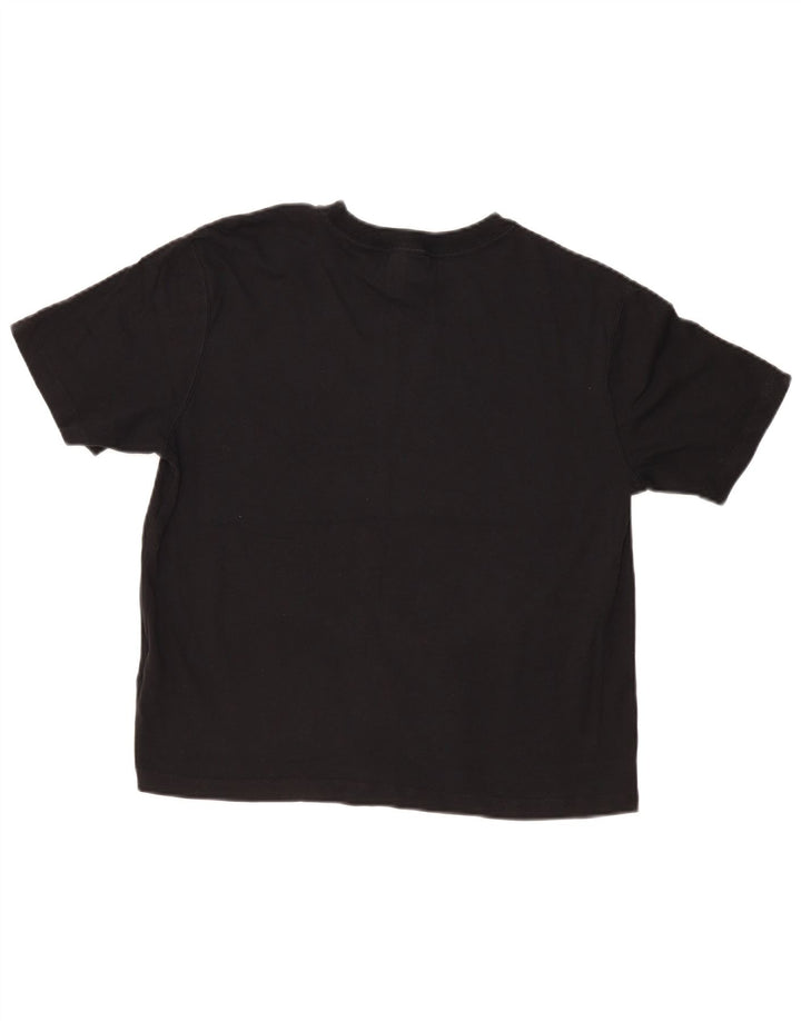 Nike Damen-T-Shirt in Übergröße mit Grafik, UK 10, Größe S, Schwarz, Baumwolle