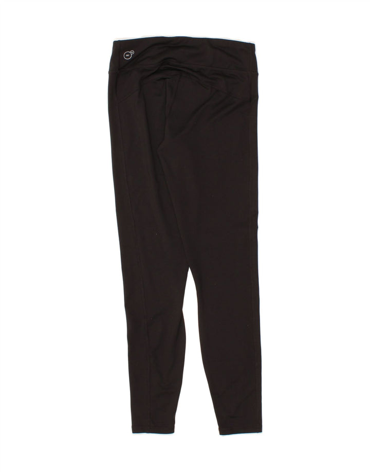 PUMA Womens Leggings UK 10 Small Black Vintage Puma and Second-Hand Puma from Messina Hembry 