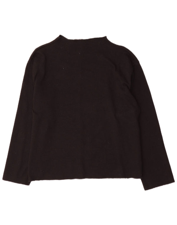 Zara Damen-Pullover mit Rollkragen, Gr. 40, Größe L, Schwarz, Baumwolle
