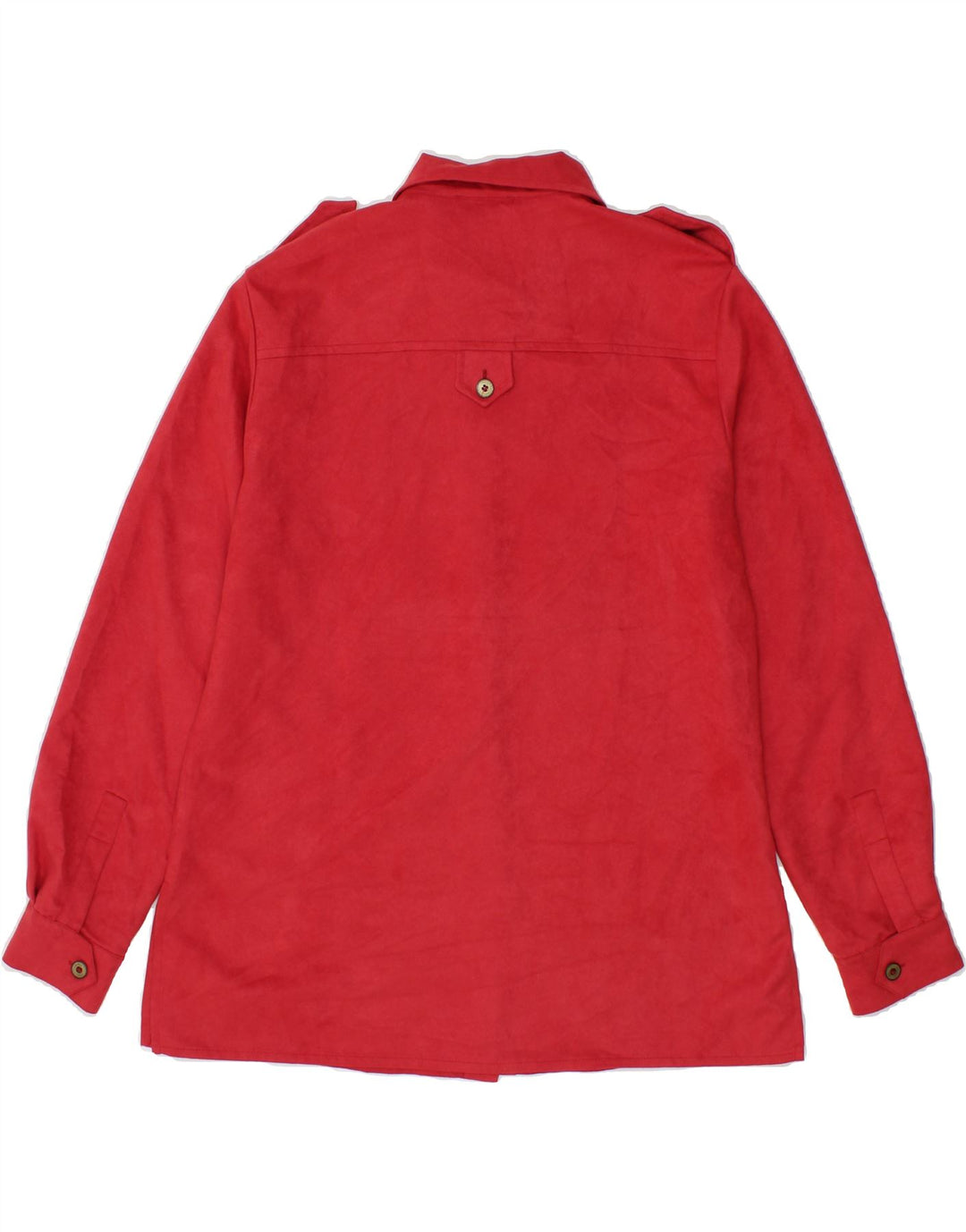 NAVIGARE Womens Military Shirt UK 12 Medium  Red Polyester Vintage Navigare and Second-Hand Navigare from Messina Hembry 