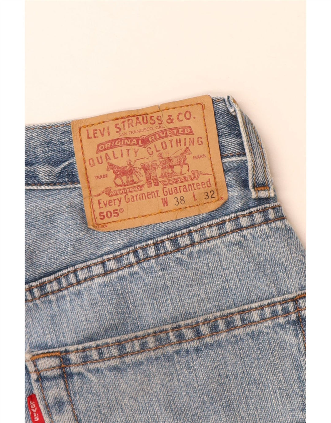 Levi's Damen 505 Denim Shorts W38 XL Blau