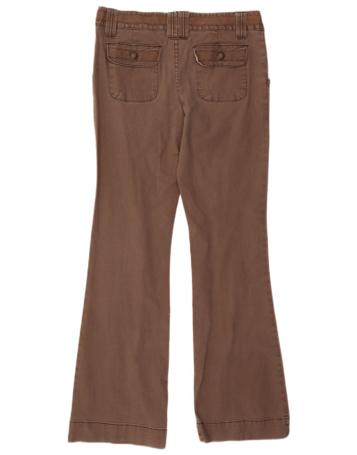 MOSSIMO Damen Bootcut Freizeithose US 11 Large W32 L31 Braune Baumwolle