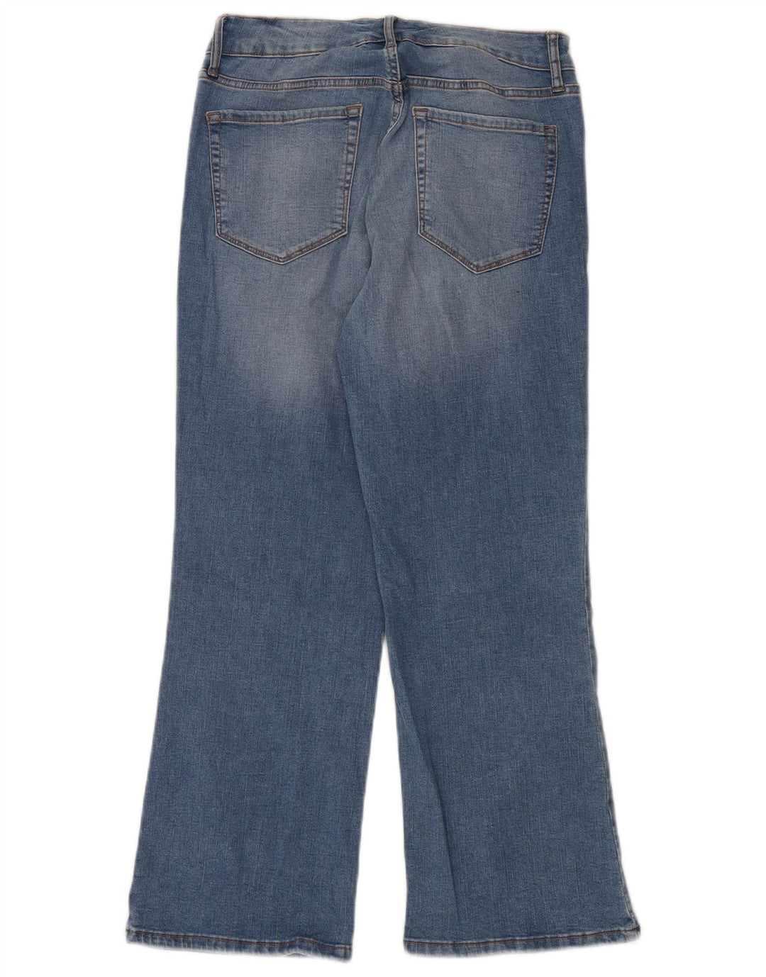 CHAPS Damen Kick Mid Rise Cropped Jeans US 8 Medium W29 L26 Blaue Baumwolle