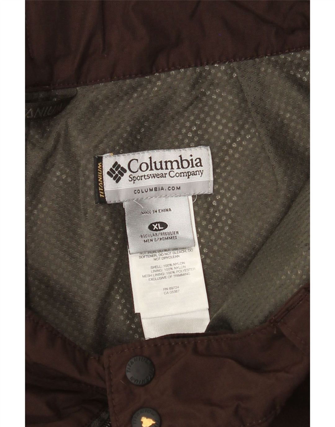COLUMBIA Herren Omni-Tech Skihose XL Braunes Nylon