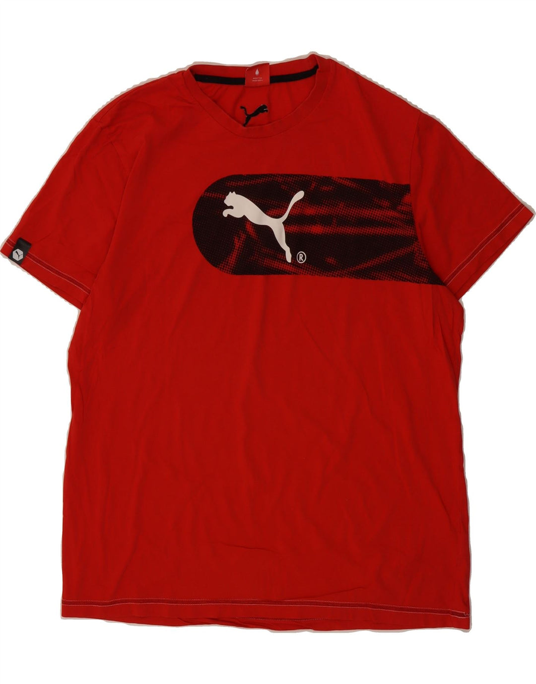 PUMA Mens Graphic T-Shirt Top XL Red Cotton Vintage Puma and Second-Hand Puma from Messina Hembry 