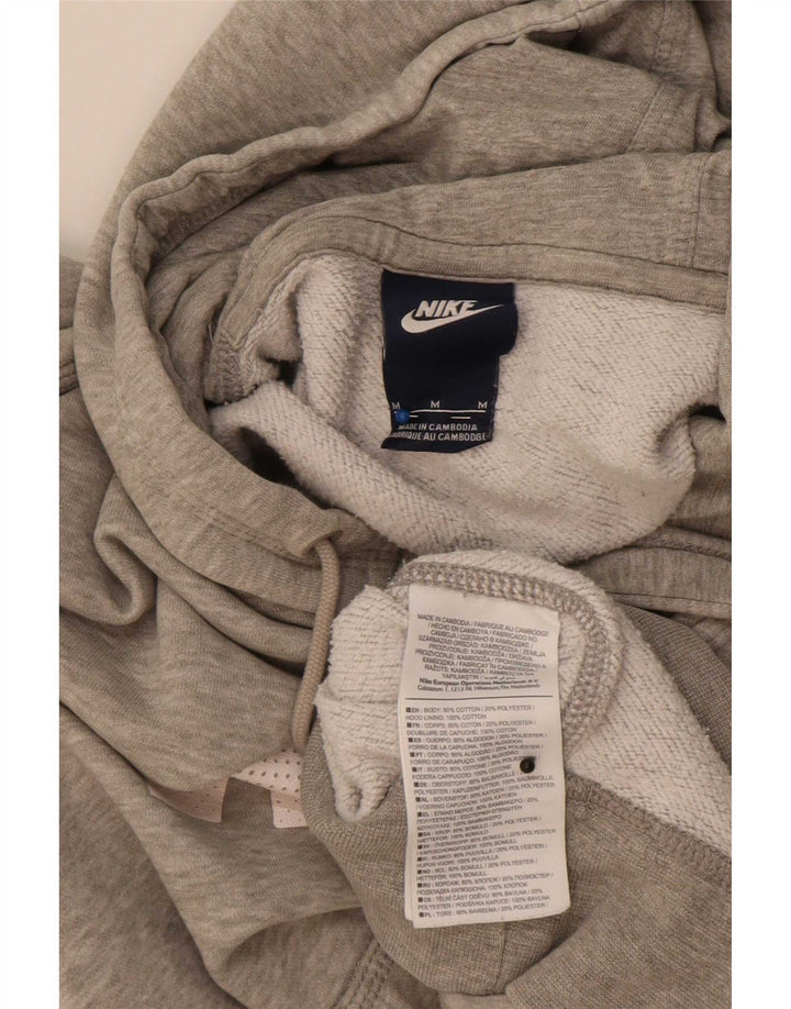 Nike Herren-Kapuzenpullover mit Grafik, mittelgrau gefleckte Baumwolle