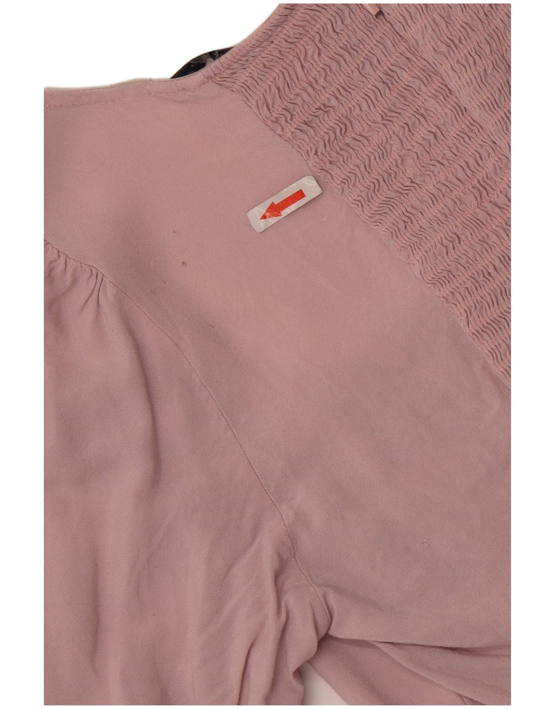 Jack Wills Damen Crop Bluse Top UK 12 Mittelrosa Viskose