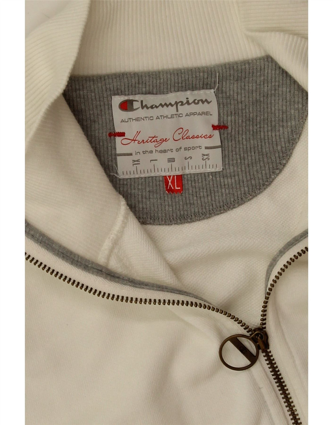 Champion Womens Heritage Classics Trainingsanzug Top Jacke UK 18 XL Weiß