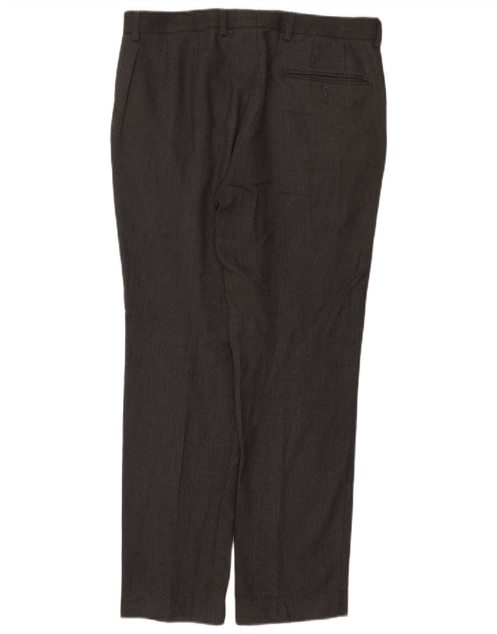 Marks & Spencer Slim-Anzughose für Herren, W32, L29, grau, Polyester