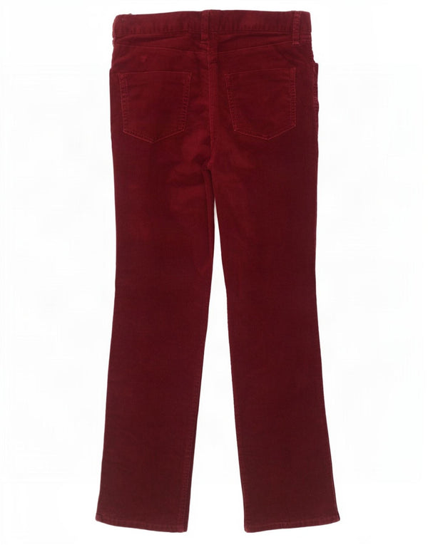 Marks & Spencer Damen Cordhose UK 10 Small W32 L30 Burgunderrot
