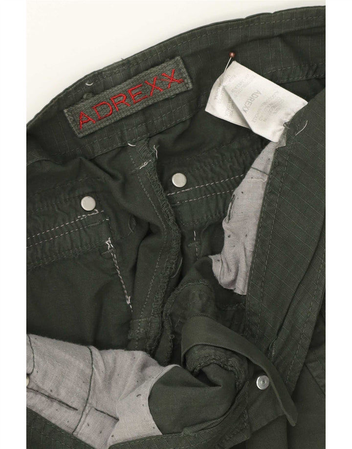 Vintage Herren Cargo Shorts W34 Große grüne Baumwolle