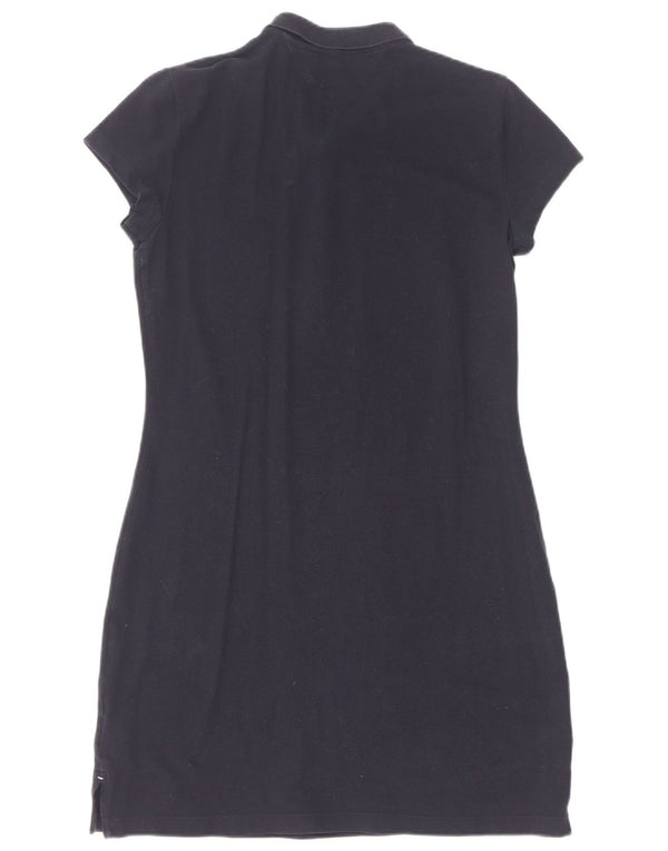 Tommy Hilfiger Damen Slim Fit Polokleid UK 14 Large Marineblau Baumwolle