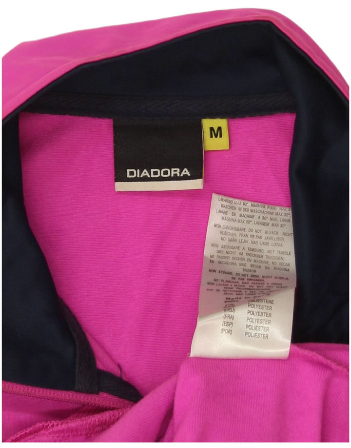 Diadora Damen-Trainingsanzugoberteil, UK-Größe 14, mittelrosa, Polyester