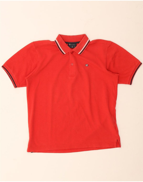 CHAMPION Poloshirt für Jungen, 9–10 Jahre, mittelrote Baumwolle