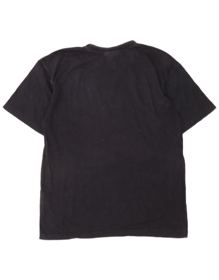 Puma Herren Grafik T-Shirt Top Mittelschwarz Baumwolle