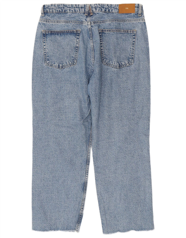 ZARA Damen Loose Jeans EU 42 Large W32 L27 Blau