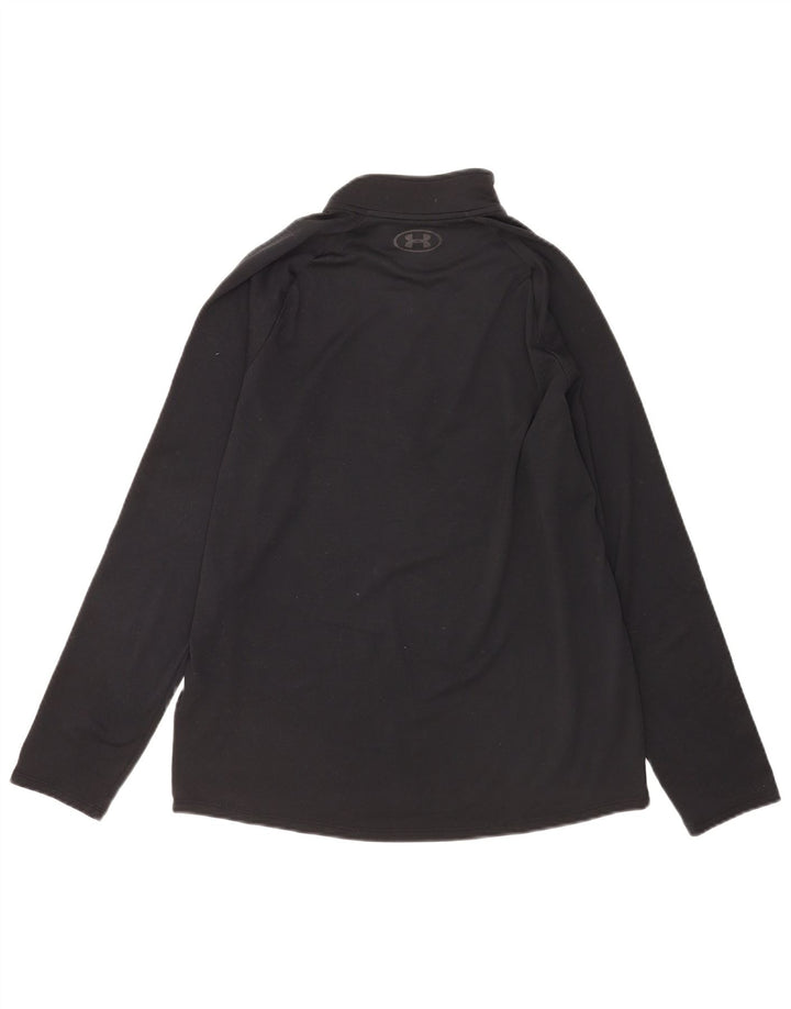 Under Armour Herren Heat Gear Pullover-Trainingsoberteil mit Reißverschluss, Mittelschwarz