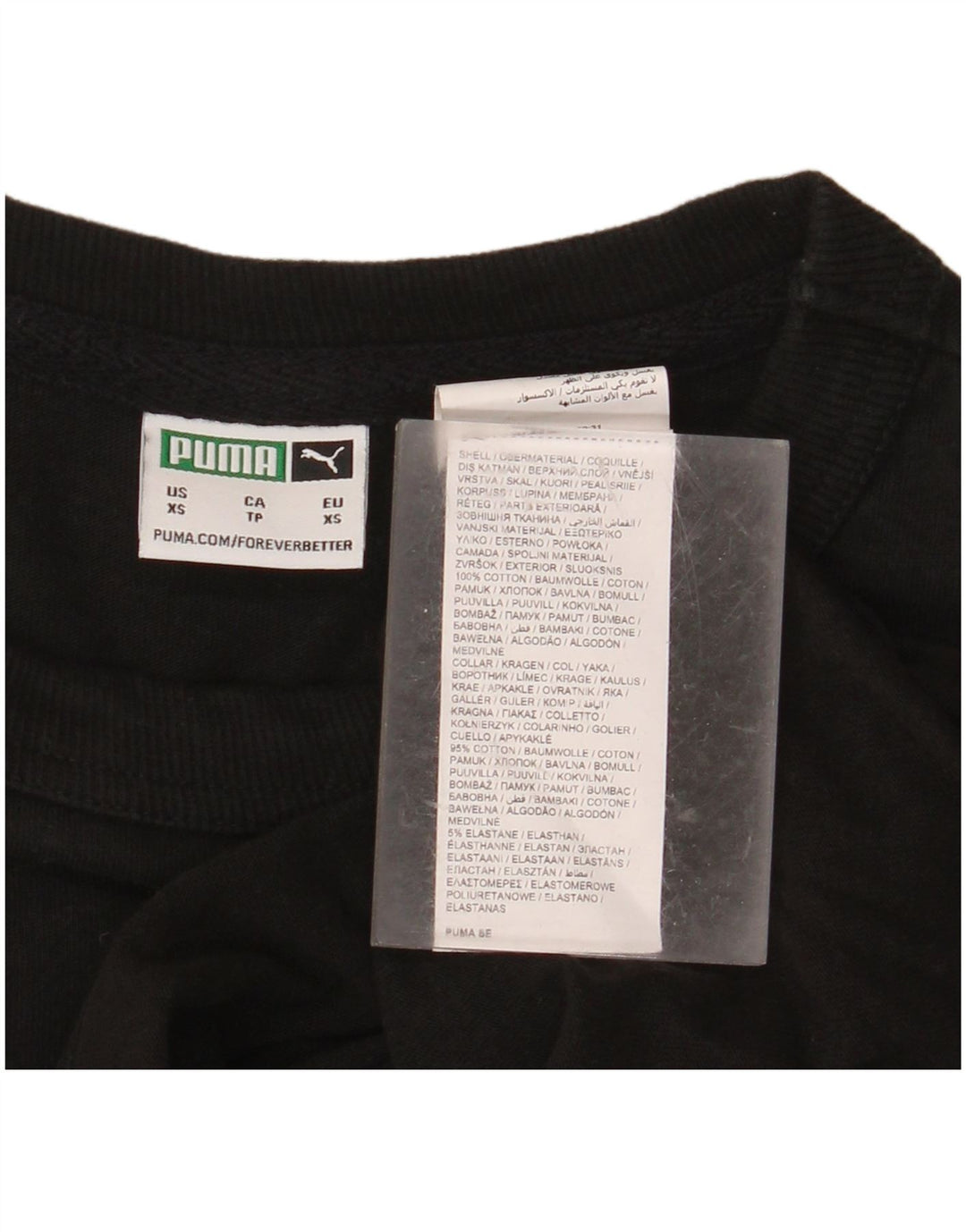 PUMA Herren Grafik T-Shirt Top XS Schwarz Baumwolle